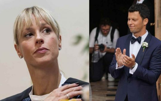 Federica Pellegrini in ginocchio e suo marito non sa cosa fare