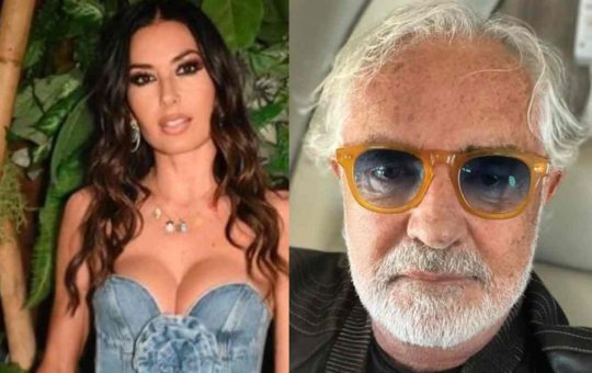 Elisabetta Gregoraci e Flavio Briatore condividono una donna