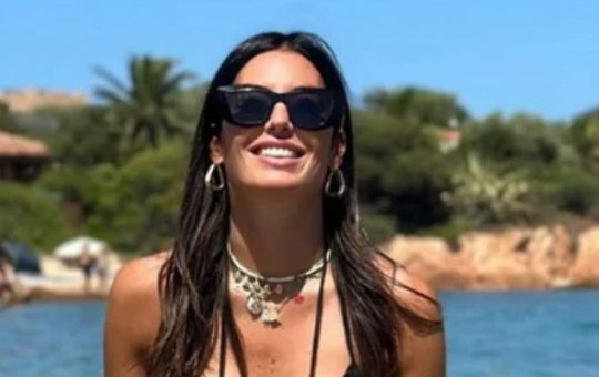 Elisabetta Gregoraci in barca con lui