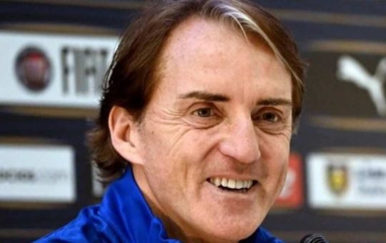 Roberto Mancini e la moglie