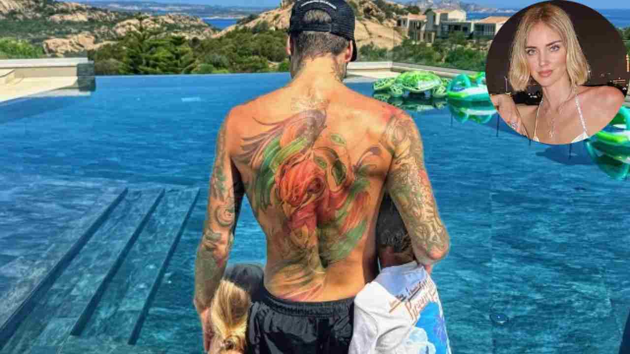 Fedez e i figli in vacanza 