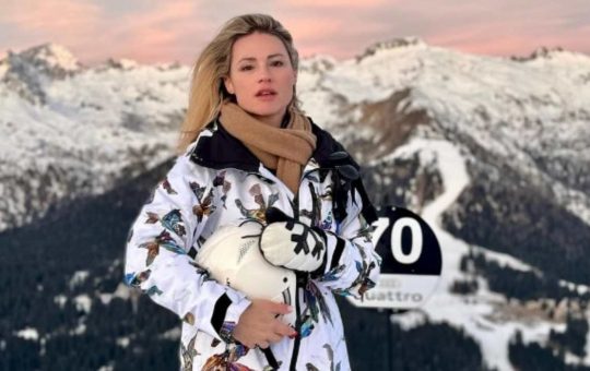 Michelle Hunziker sulla neve