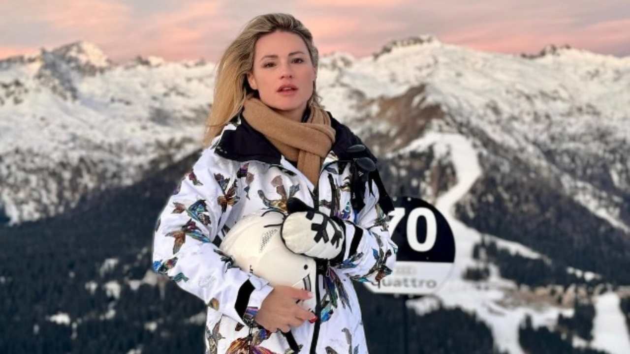 Michelle Hunziker sulla neve